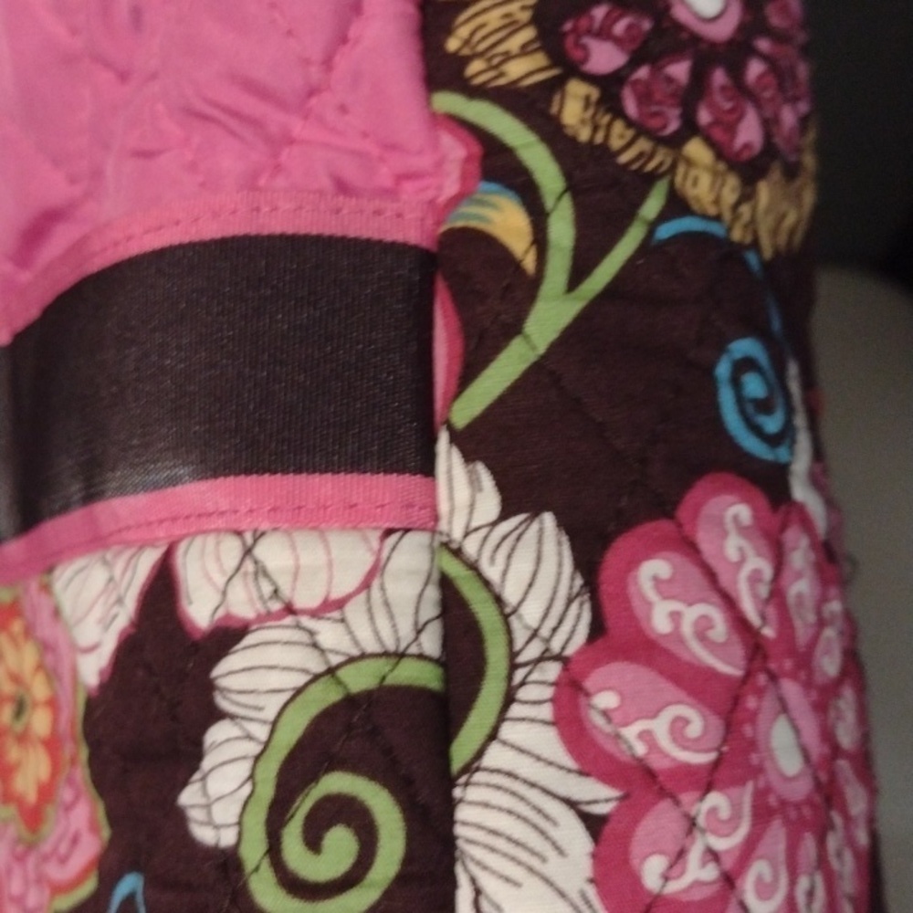 BELVAH quilted diaper bag w/ bow pink and floral Barbiecore - Picture 12 of 12